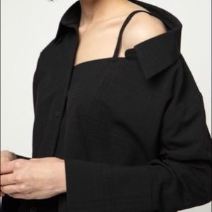 OAK+FORT Off-shoulder Black Blouse